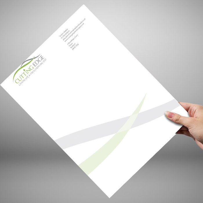 cutting edge letterhead Cutting edge landscapes